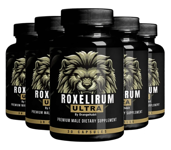 6 bottles of ROXELIRUM ULTRA — supplied artwork