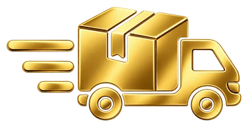 Supplied gold shipping truck